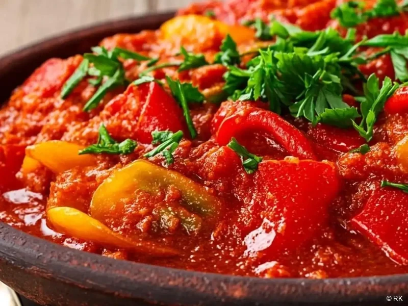 Barena paprika u domaćem paradajz sosu