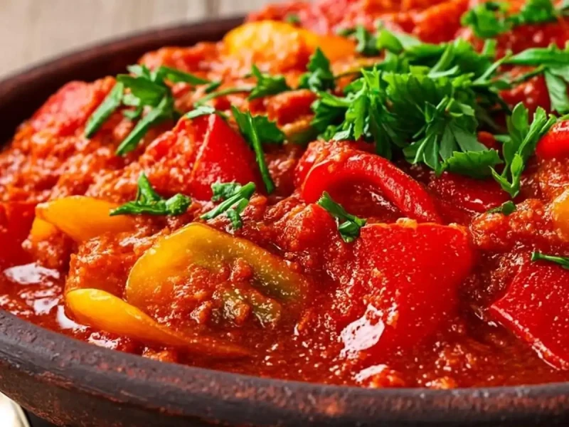 Barena paprika u domaćem paradajz sosu