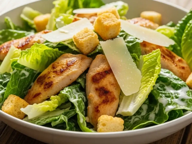 Cezar salata sa piletinom i parmezanom
