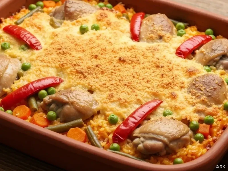 Đuveč sa povrćem i pirinčem iz rerne