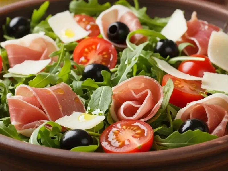 Italijanska salata sa rukolom i prošutom