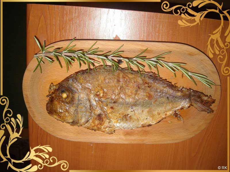 Pečeni zubatac sa limunom i ruzmarinom