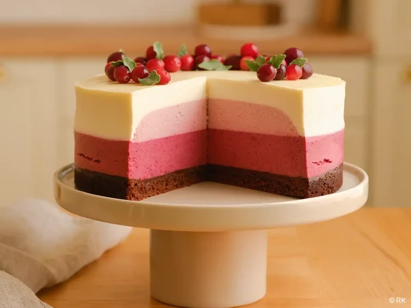 Torta sa brusnicama i mascarpone filom