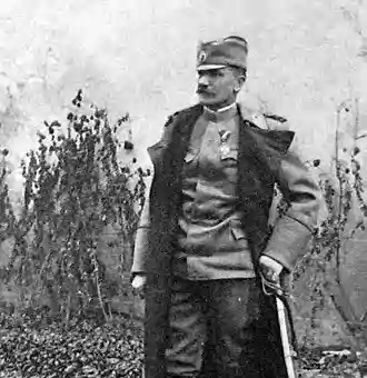 General Živojin Mišić u Skoplju 1912, istorijski portret.