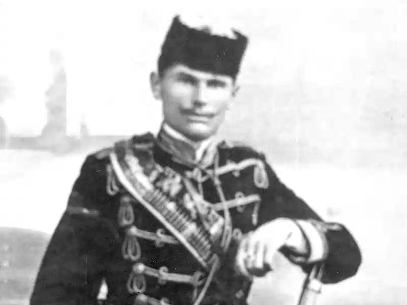 Kosta Pećanac, isečak portreta. Ceo snimak otvara se klikom.