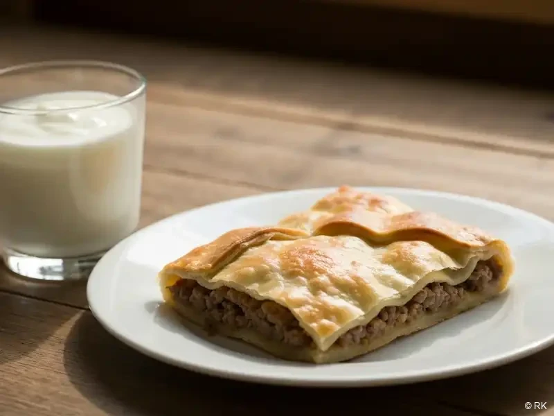 Burek na stolu